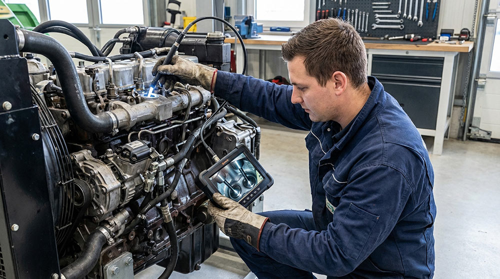 Contrôle moteur agricole : le diagnostic par vidéoscopie